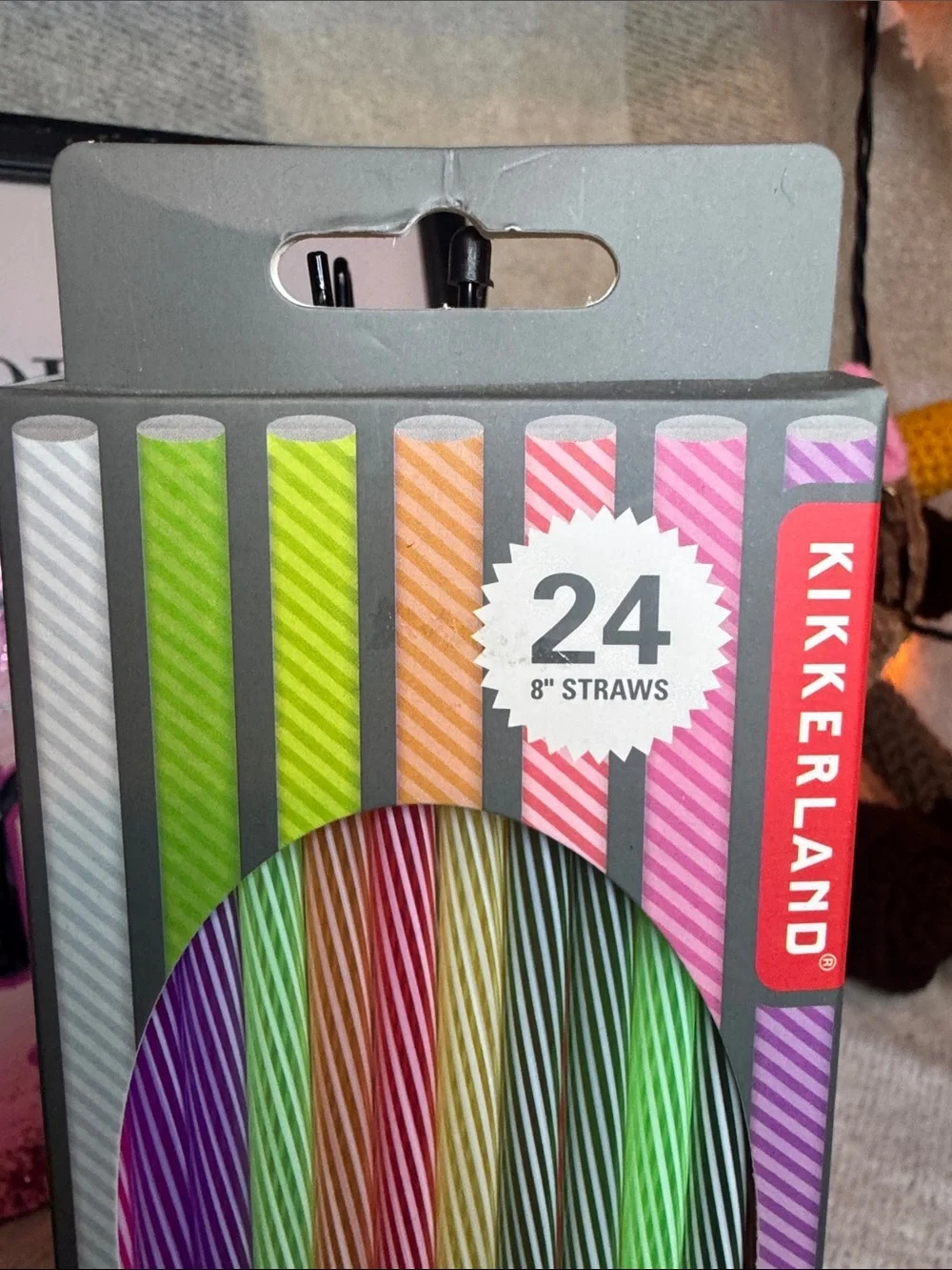 Kikkerland Rainbow Reusable Straws - Multicolor Pack